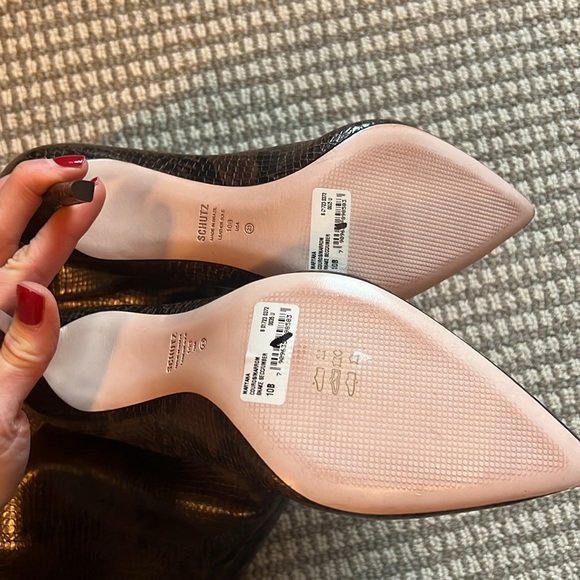 Schultz Maryana boot brown black snakeskin 10 NWT - Picture 4 of 6